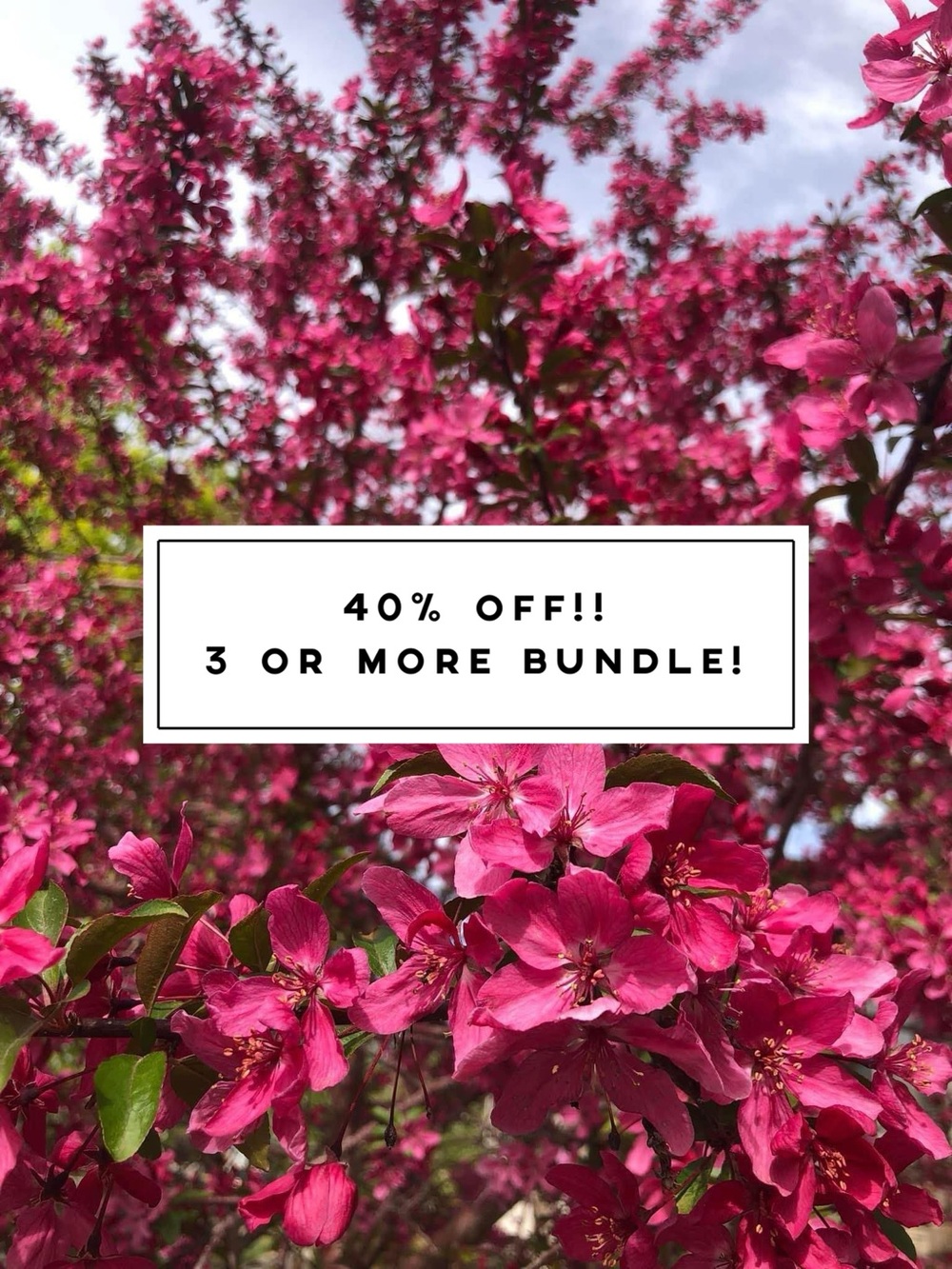 40% off 3‎ or more bundle!